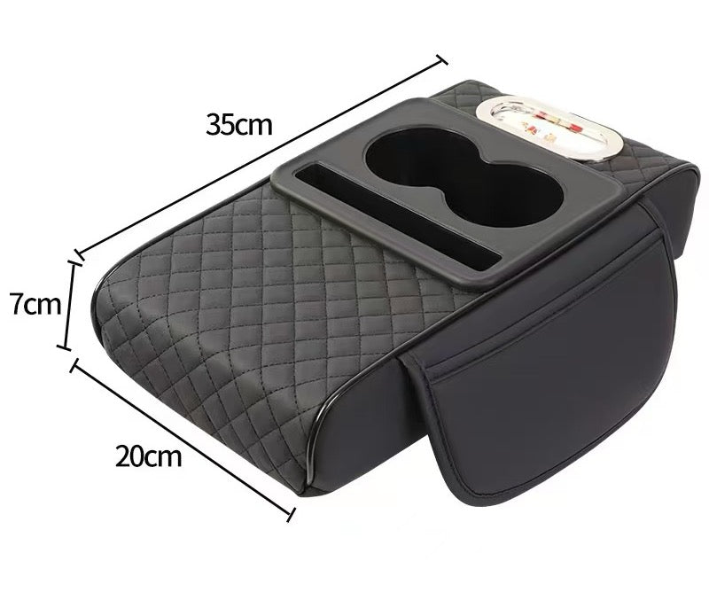 Multifunctional armrest storage box