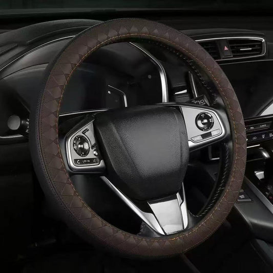 Microfiber leather car 14 15 16 small Medium Large Steering Wheel Cover (14.5-15''9fit Mostly Cars)